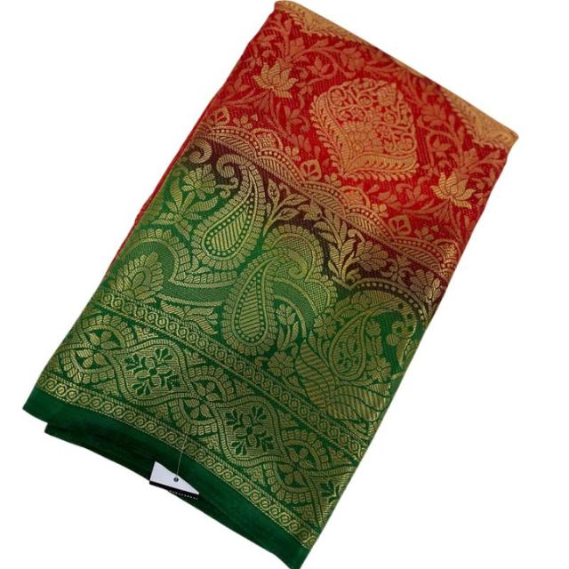 Kanjeevaram Brocade Art Silk Sari