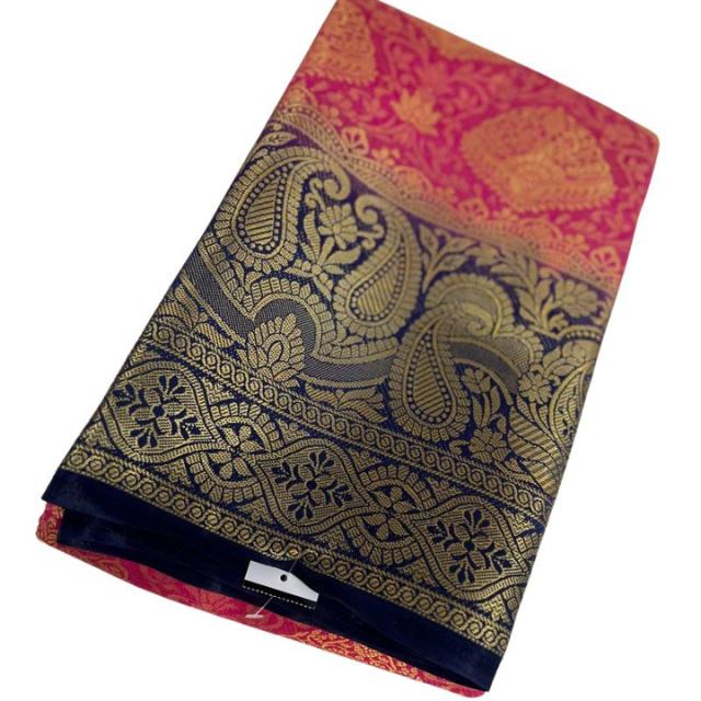 Kanjeevaram Brocade Art Silk Sari