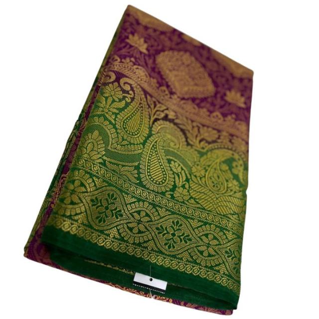 Kanjeevaram Brocade Art Silk Sari