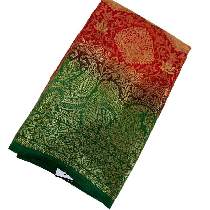 Kanjeevaram Brocade Art Silk Sari