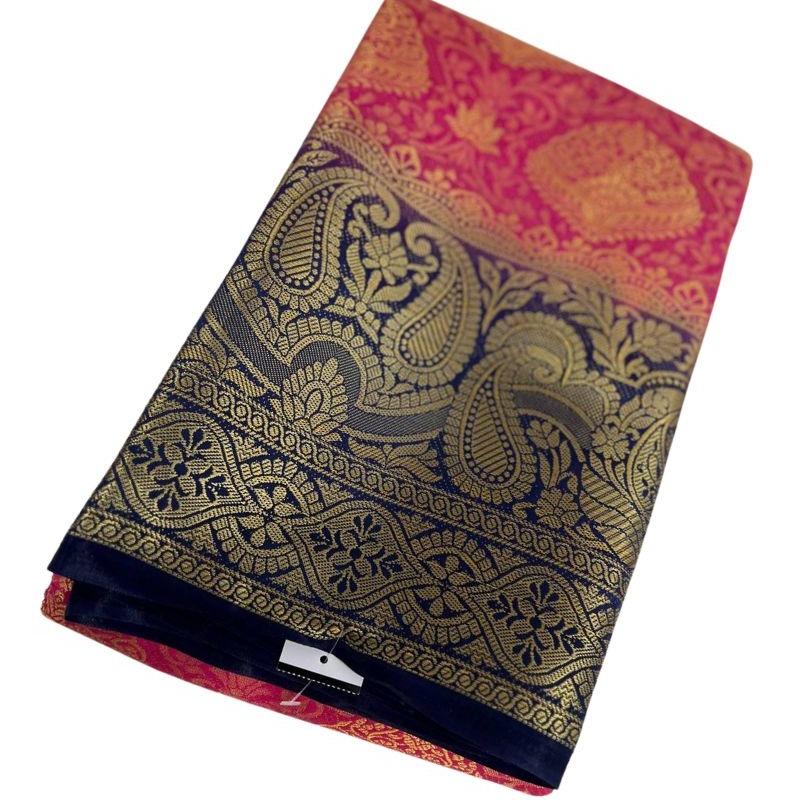 Kanjeevaram Brocade Art Silk Sari