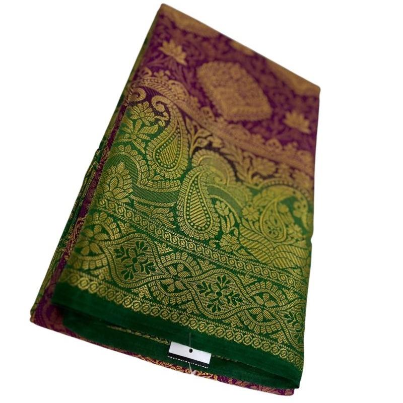 Kanjeevaram Brocade Art Silk Sari