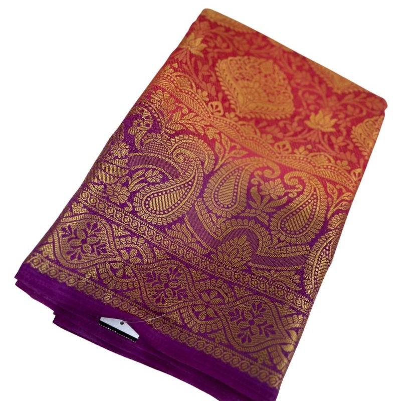 Kanjeevaram Brocade Art Silk Sari