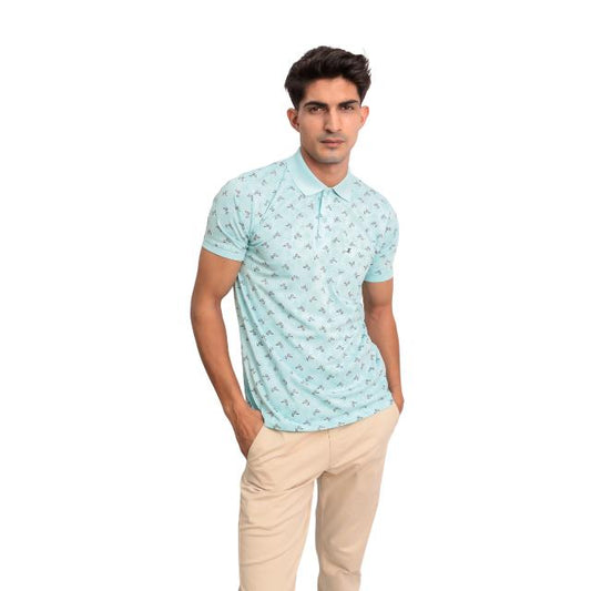 Men Dot Polo T-Shirt