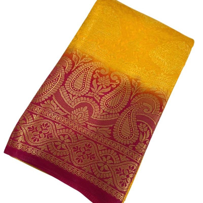 Kanjeevaram Brocade Art Silk Sari