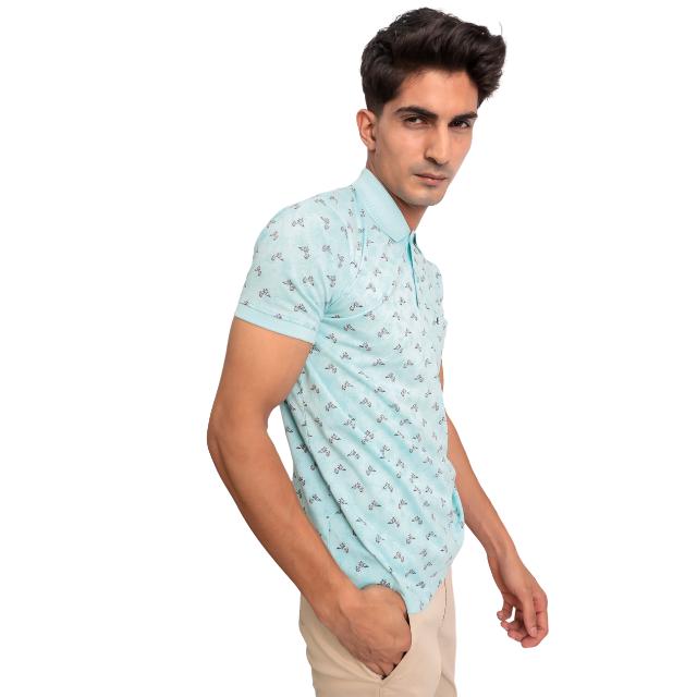 Men Dot Polo T-Shirt