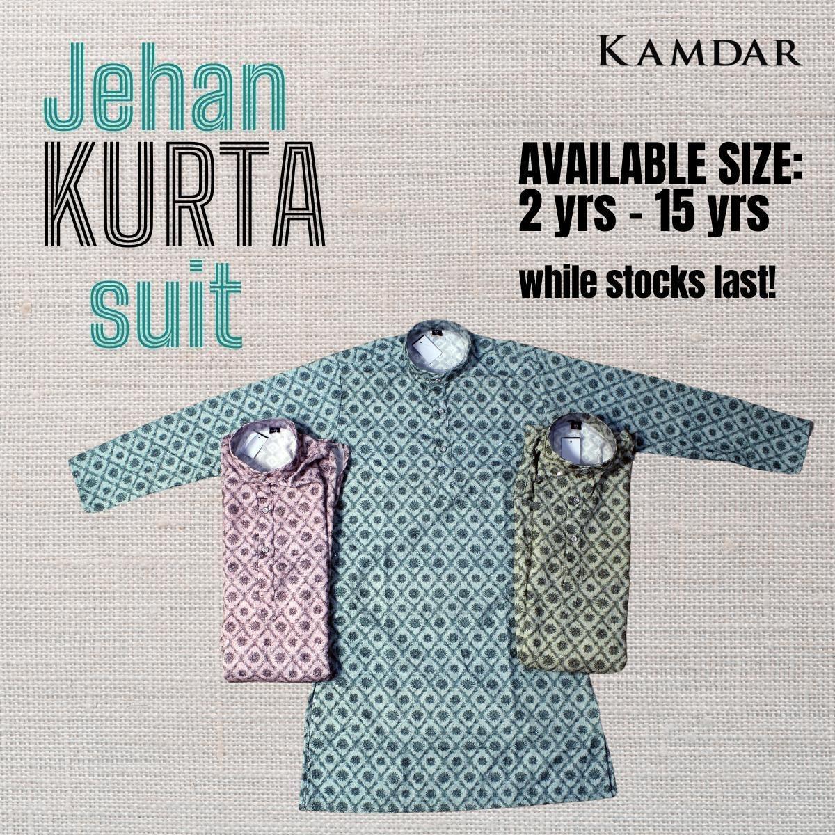 KAMDAR Jehan Kurta Set Kurta Kanak-kanak dengan Seluar Kurta Etnik Piyama untuk Kanak-kanak Lelaki, Pakaian Etnik India Mampu Milik Katun Kurta Budak Murah Fesyen Baju Deepavali