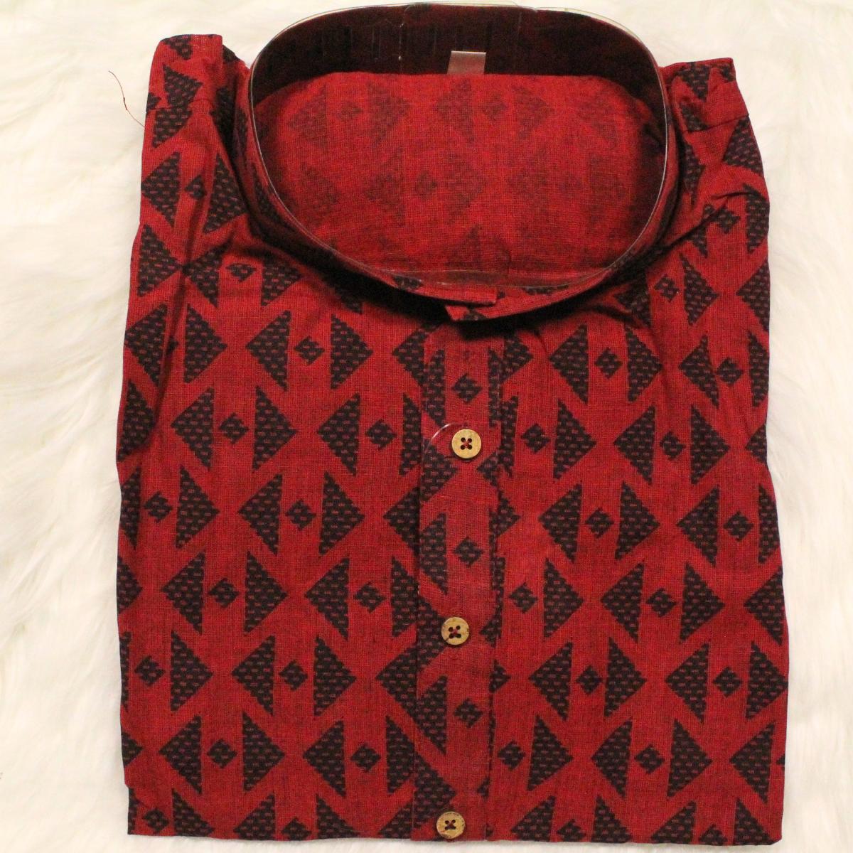 Triangle Print Men's Kurta