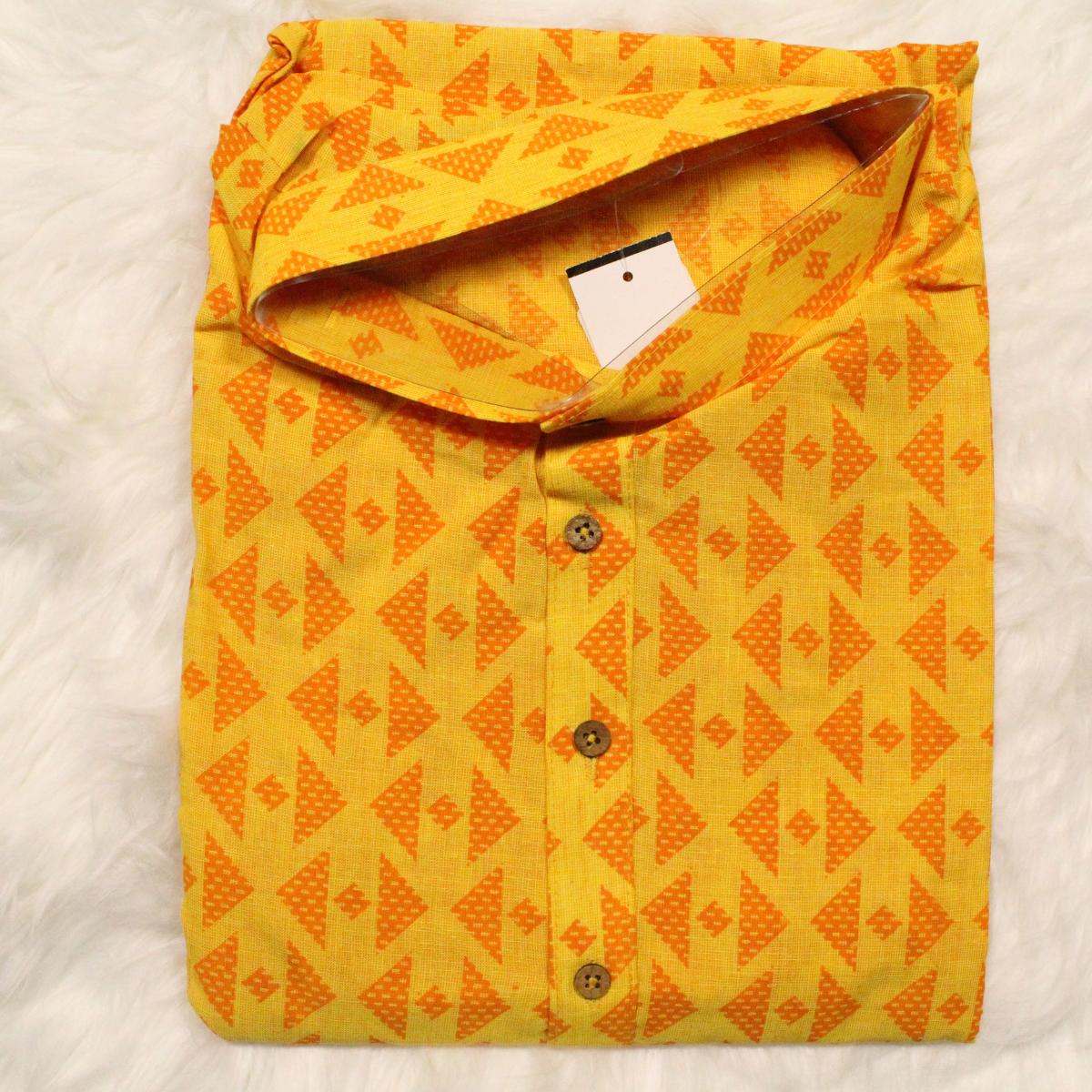 Triangle Print Men's Kurta