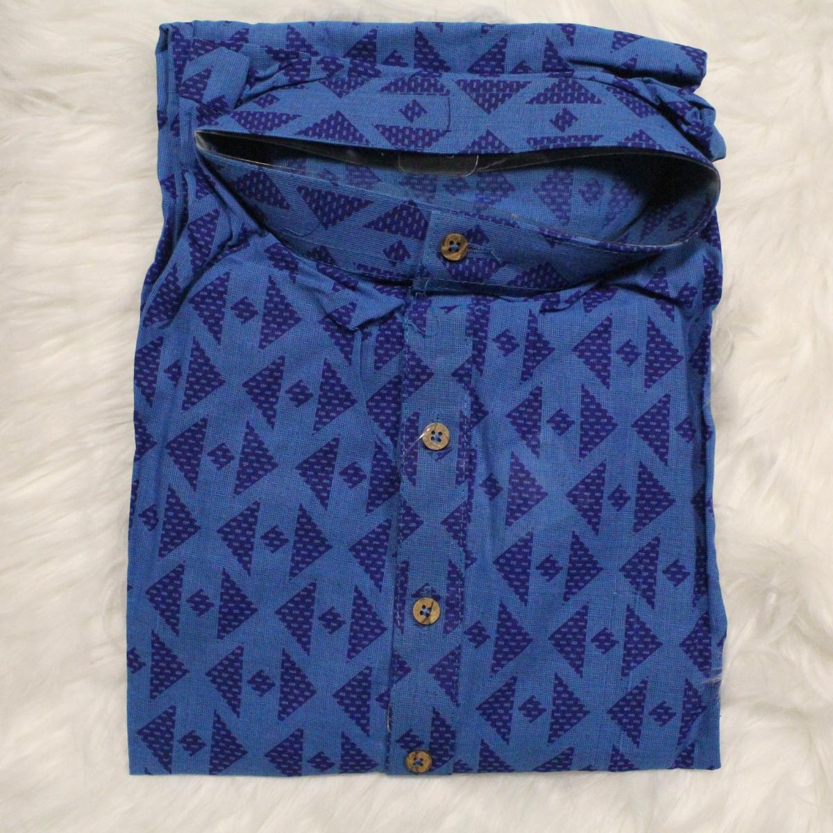 Triangle Print Men's Kurta