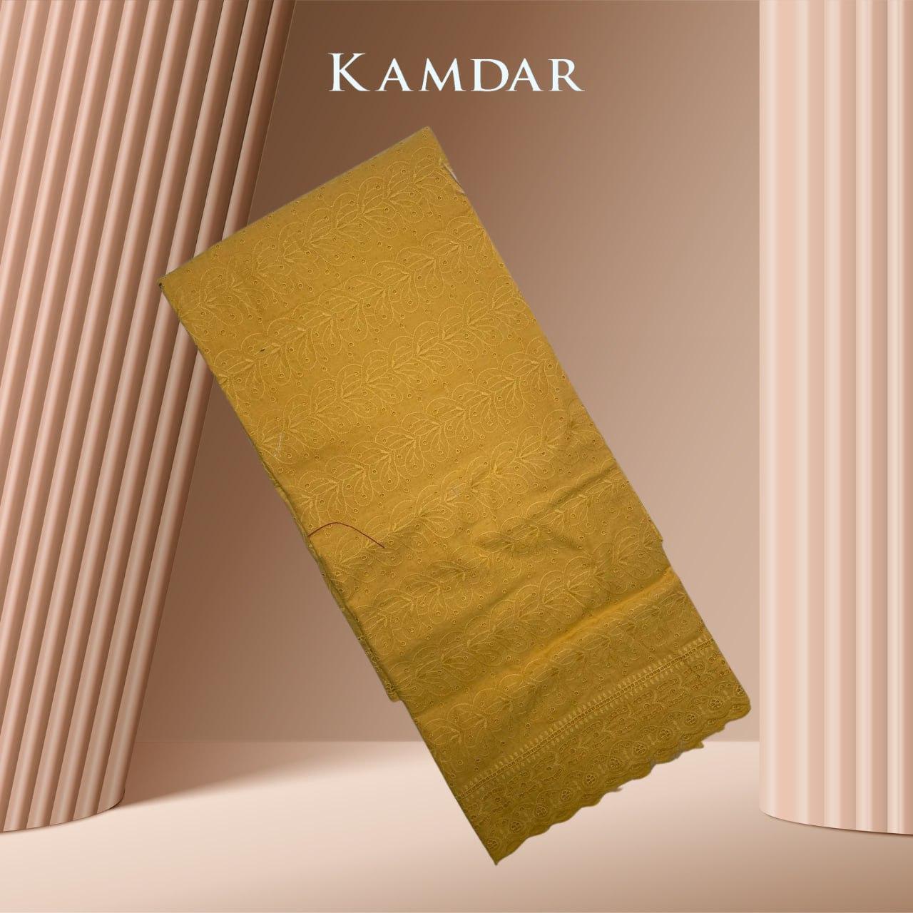 Dotted Sand Cotton Embroidery 44"