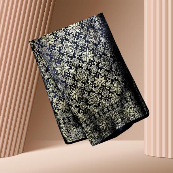 Cempaka Indah Metallic Songket 44"