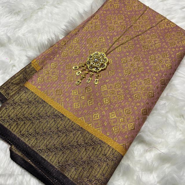 Berlian Emas Metallic Songket 44"