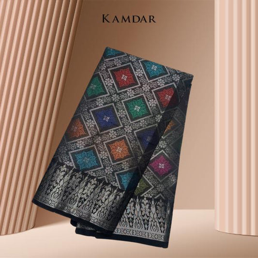 Rantai Emas Metallic Songket 44"