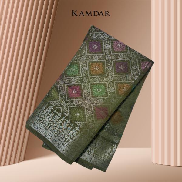 Rantai Emas Metallic Songket 44"