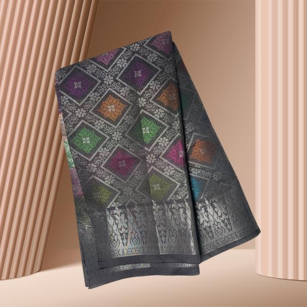 Rantai Emas Metallic Songket 44"