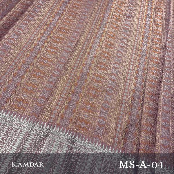Multicolour Metallic Songket 44'"