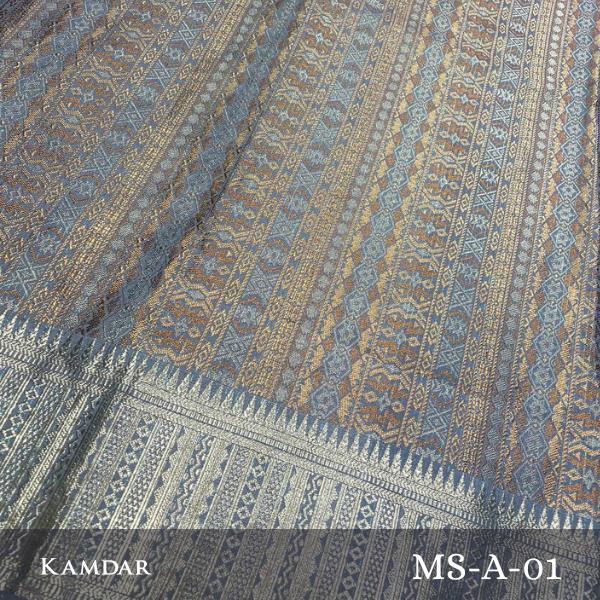 Multicolour Metallic Songket 44'"