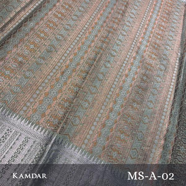 Multicolour Metallic Songket 44'"