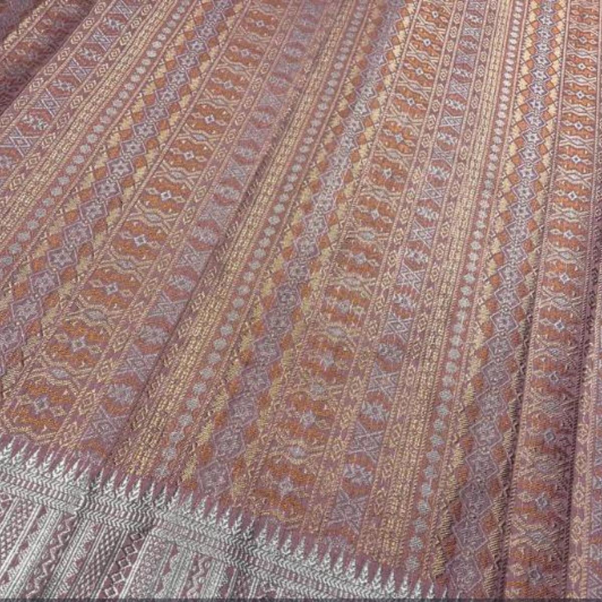 Multicolour Metallic Songket 44'"