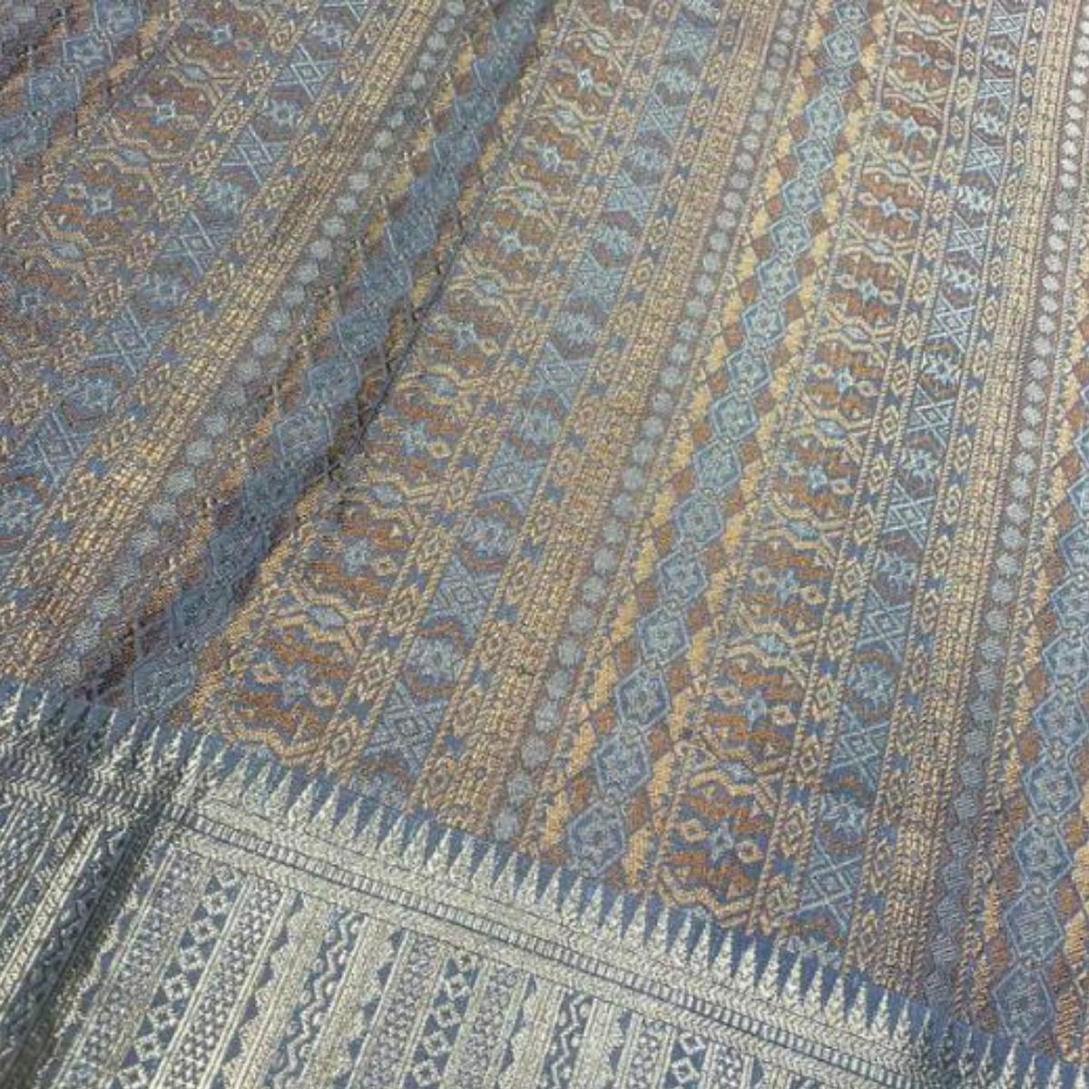 Multicolour Metallic Songket 44'"