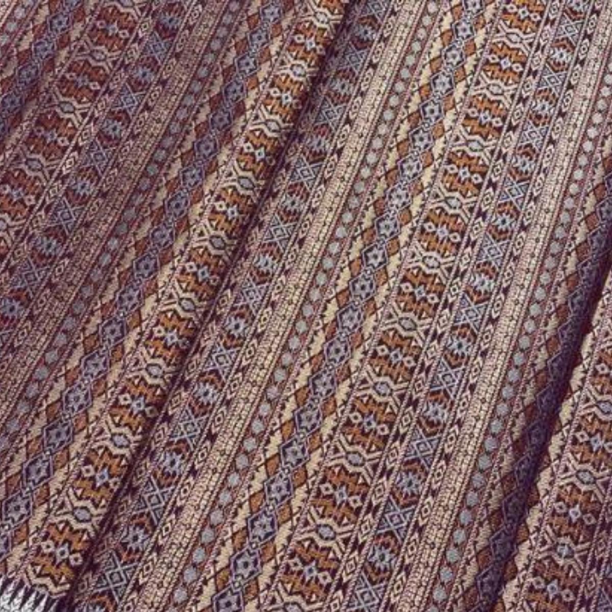 Multicolour Metallic Songket 44'"