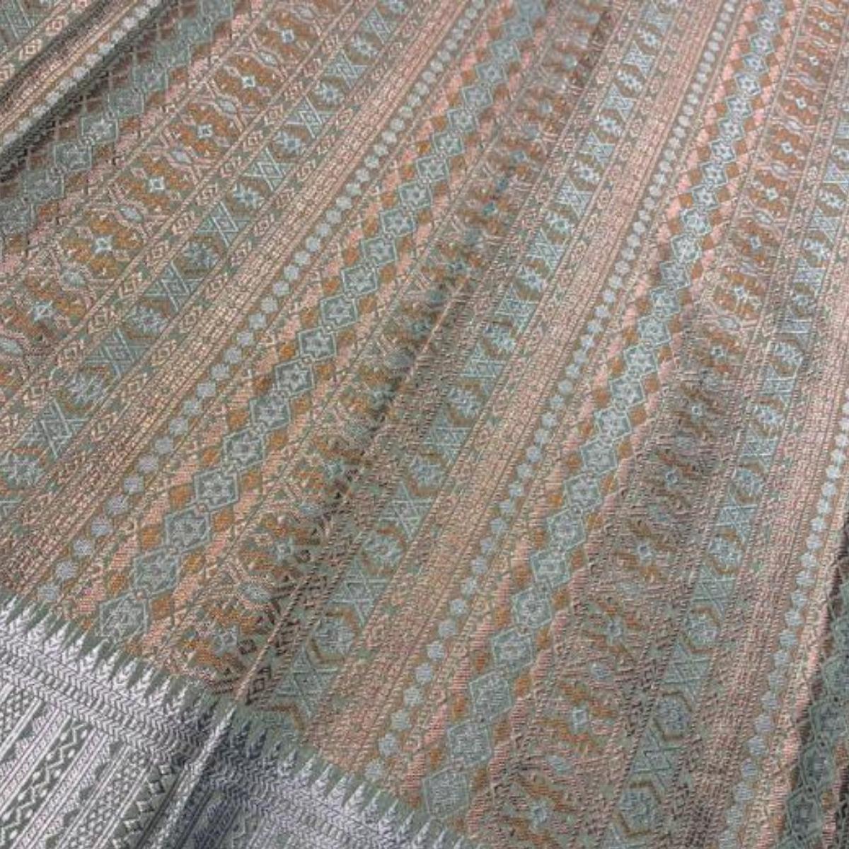 Multicolour Metallic Songket 44'"