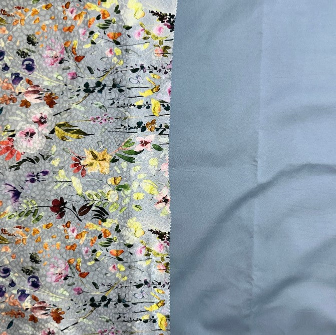 Leilani Italian Digital Jacquard & Justin Plain Satin Combo Set