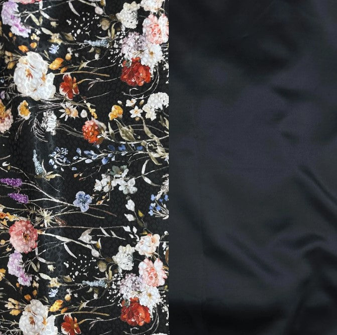 Rosalie Italian Digital Jacquard & Justin Plain Satin Combo Set