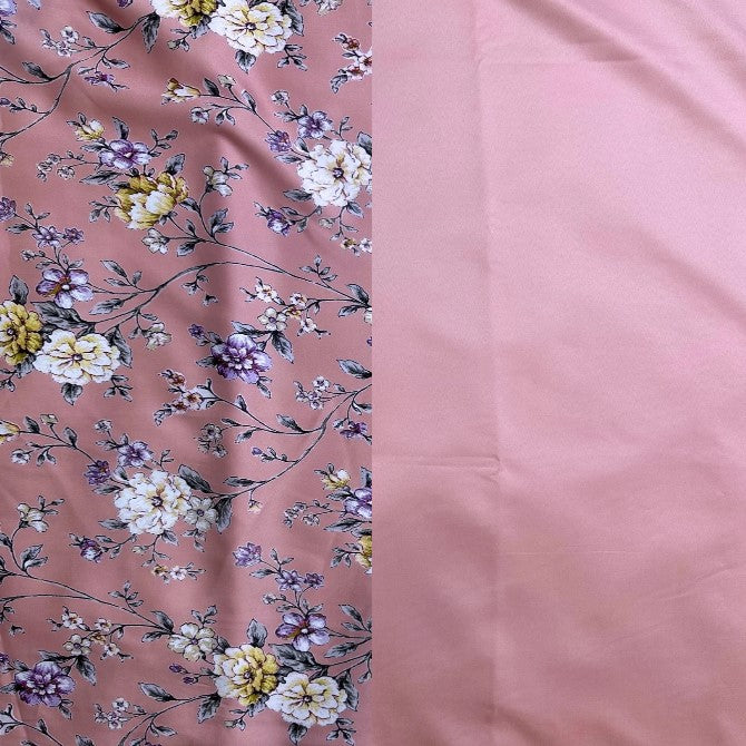 Selene Italian Digital Jacquard & Justin Plain Satin Combo Set