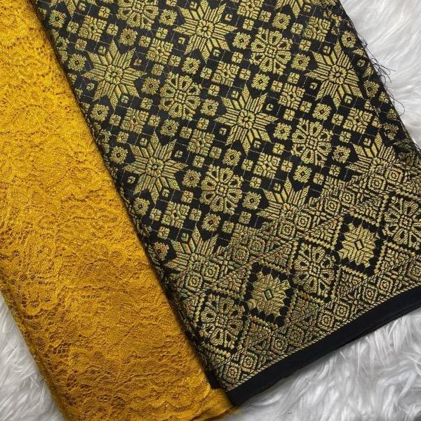Vienna Lace Embroidery & Metallic Songket Combo