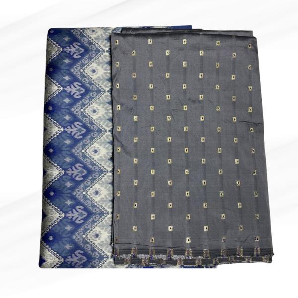 Tafetta Meena Butti and Ikkat Jacquard Combo Set