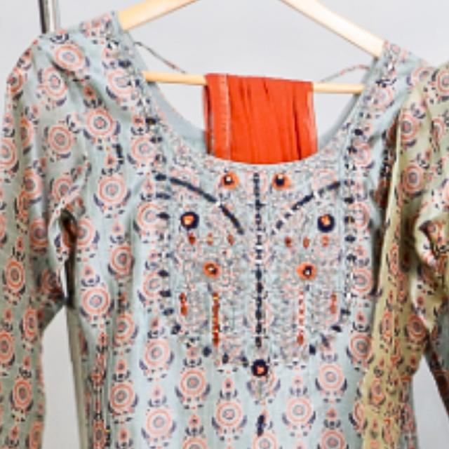 Saumya Chanderi Silk Kurti Set with Dupatta