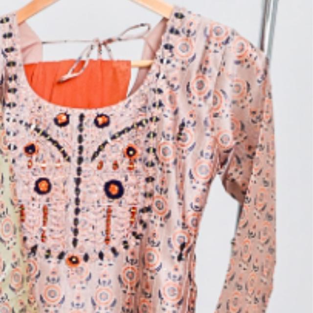 Saumya Chanderi Silk Kurti Set with Dupatta