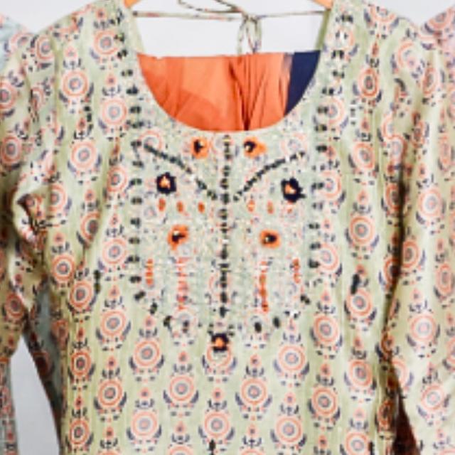 Saumya Chanderi Silk Kurti Set with Dupatta