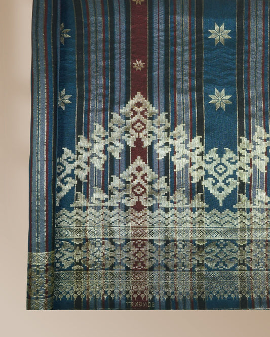 Songket Stripe Metallic Gold 44"