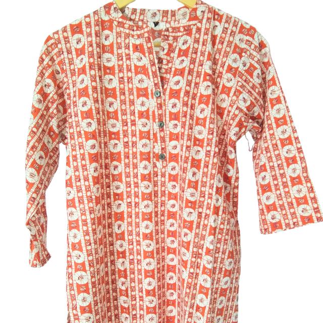 Utsav Cotton Abstract Kurti Top