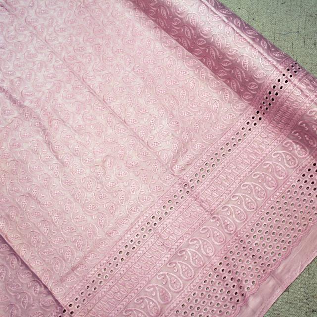 Leaf Wave Cotton Satin 44"