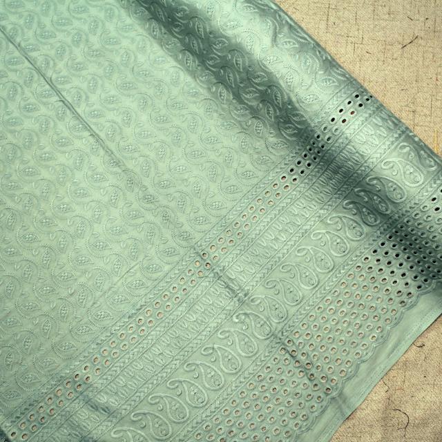 Leaf Wave Cotton Satin 44"