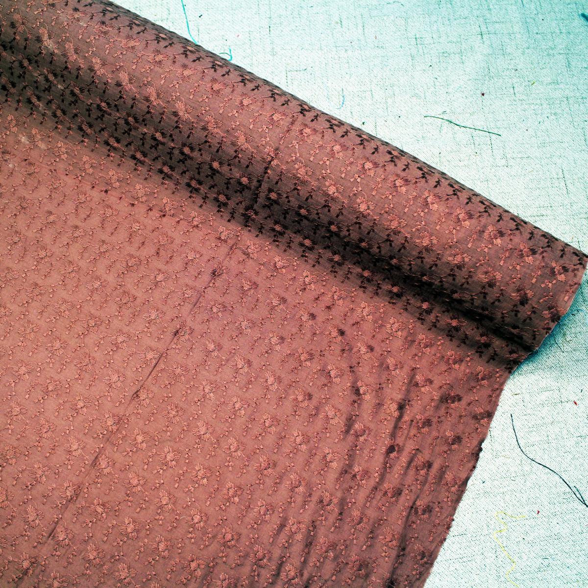 Flower Edge Cotton Cambric 44"