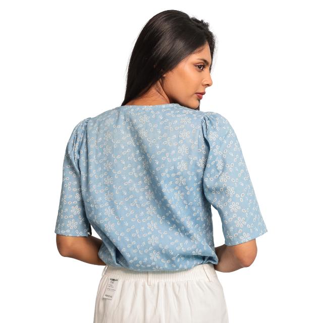 Women Blouse in Blue