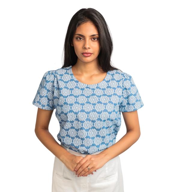 Women Blouse in Blue