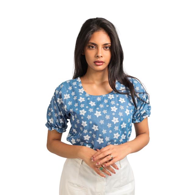 Women Blouse in Blue