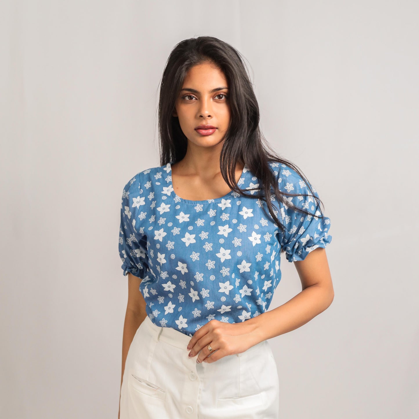 Women Blouse in Blue