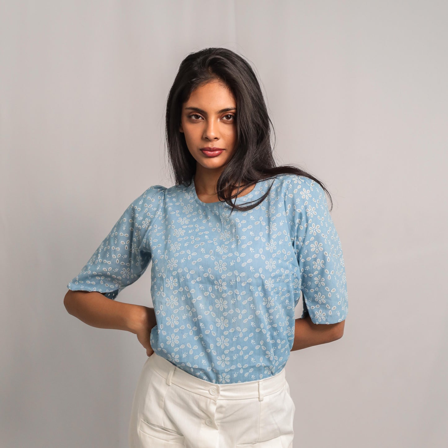 Women Blouse in Blue