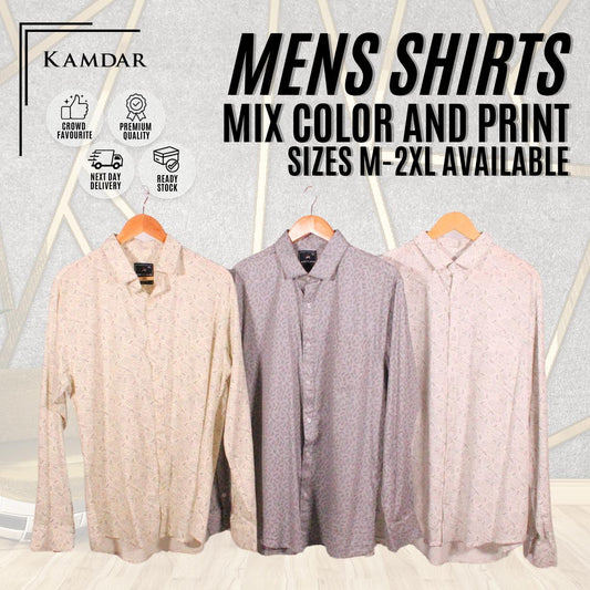 Men Long Sleeve Printed Shirt