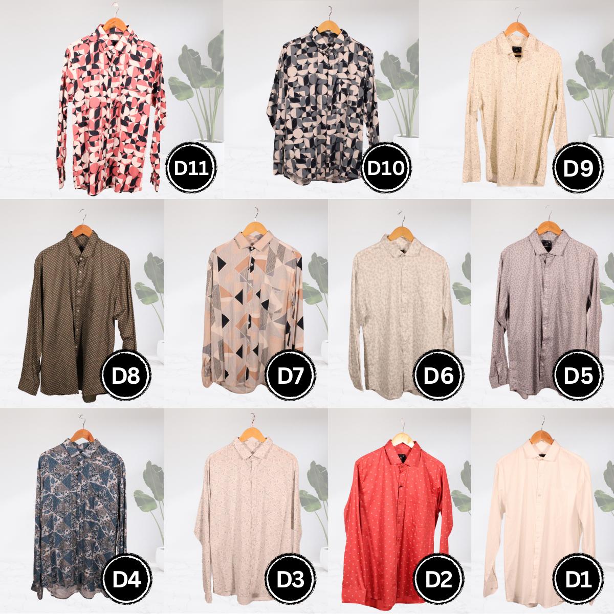 Men Long Sleeve Printed Shirt