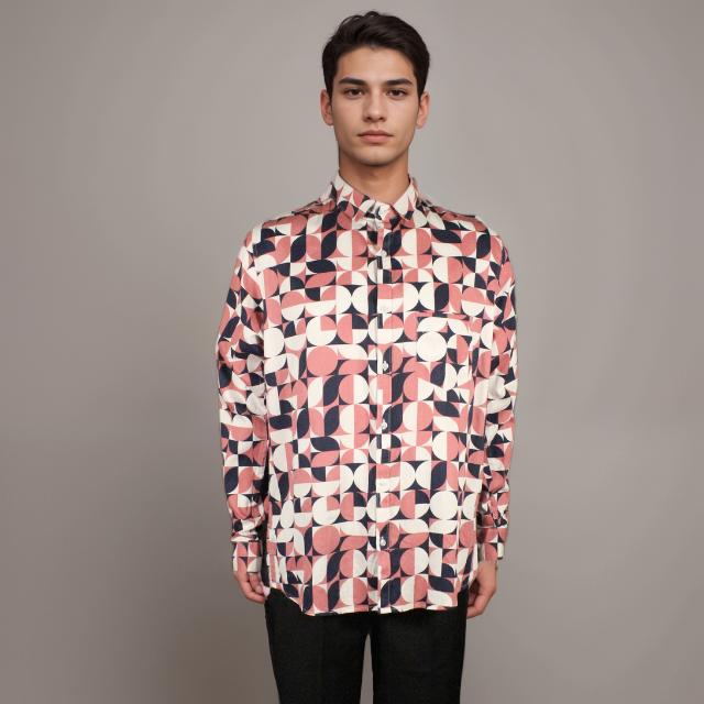 Men Long Sleeve Printed Shirt
