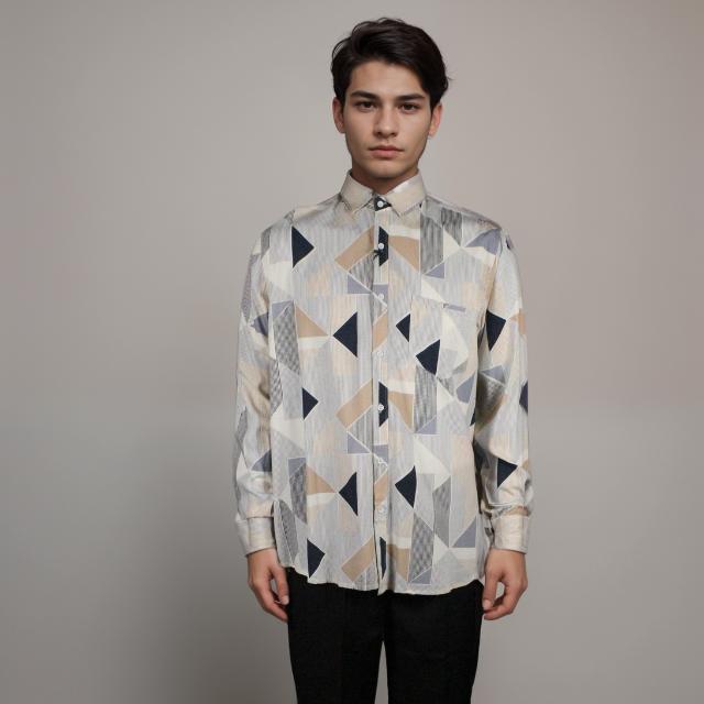 Men Long Sleeve Printed Shirt