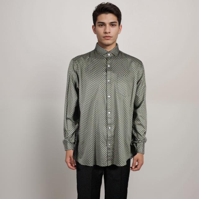Men Long Sleeve Printed Shirt